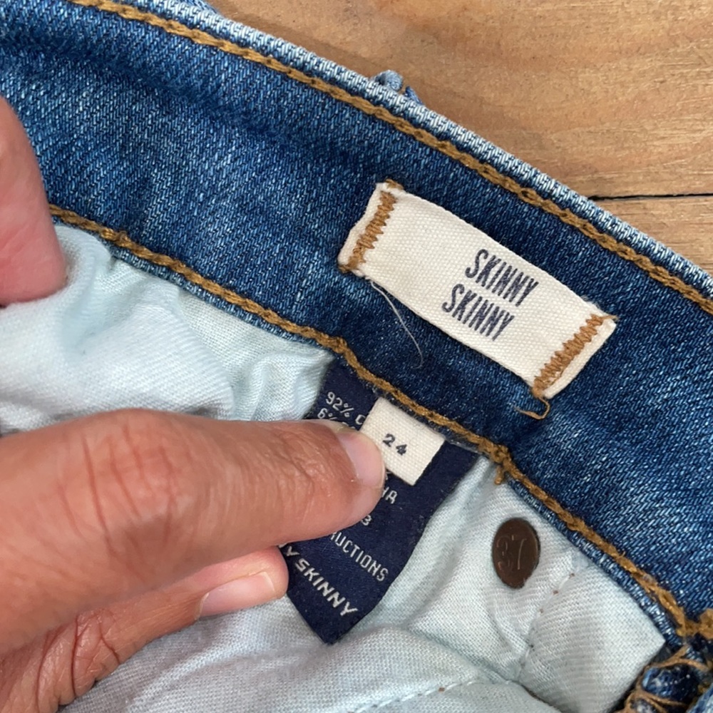 Madewell Skinny Skinny Distressed Jeans Size 24 - Picture 6 of 7